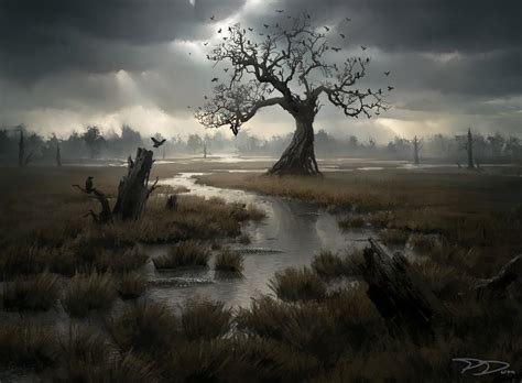 Kaldheim Swamp 396 By Piotr Dura Basic Land Art