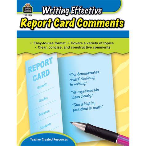 Writing Effective Report Card Comments - TCR8856 | Teacher Created ...