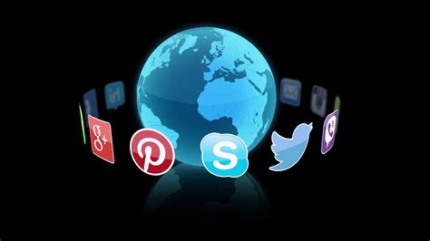 Social Media Icons Logos Spinning Around 3d Stock Motion Graphics Sbv
