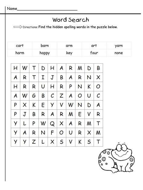 1st Grade Word Search - Best Coloring Pages For Kids
