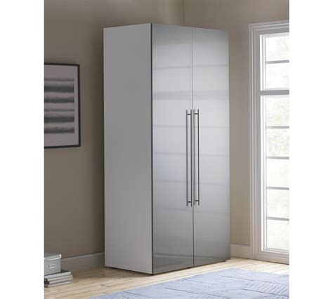 Buy Hygena Atlas 2 Door Wardrobe Grey Gloss At Uk Visit