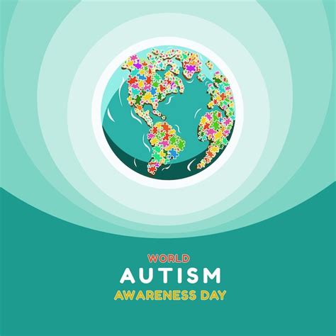 Premium Vector World Autism Awareness Day Illustration