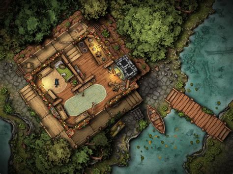 Feywild House Battlemap 2 0 Read The Pinned Comment Inkarnate