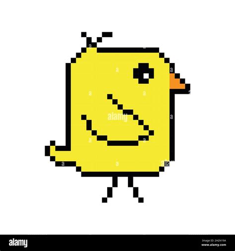 Chick Pixel Art Illustration Stock Photo Alamy