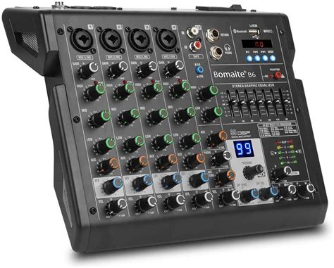 Buy 6 Channel Mixer 99 Effects 7 Band Eq Bluetooth Studio Audio Mixer