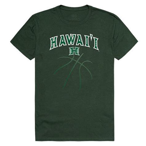 University Of Hawaii Rainbow Warriors Ncaa Basketball Tee T Shirt Ebay