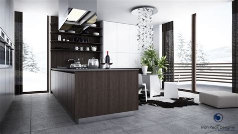 Modern Kitchen With Dining Area 2 Interior Design Ideas