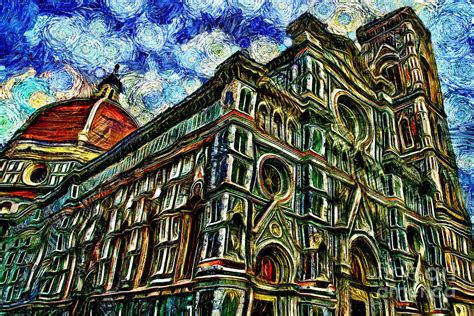 Cathedral Of Florence Painting By Milan Karadzic Fine Art America