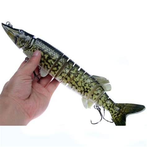 New Arrival 1pc 13 Sections Pike Multi Jointed Fishing Lure 30cm190g