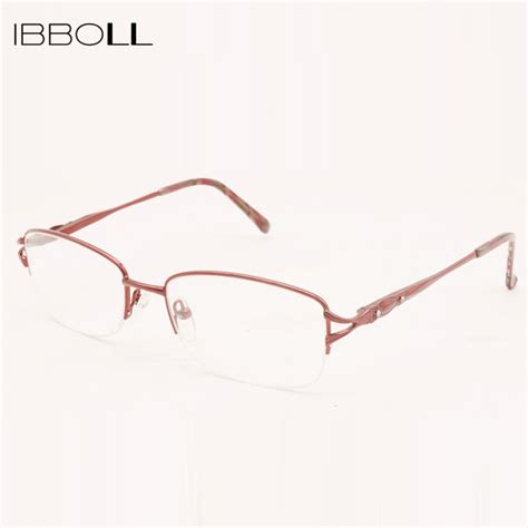 Ibboll Retro Clear Glasses Optical Frames Women Metal Eyeglasses Frame