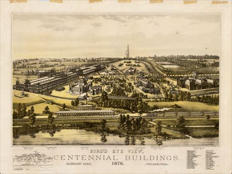 Bird's Eye View, Centennial Buildings. Fairmount Park Philadelphia