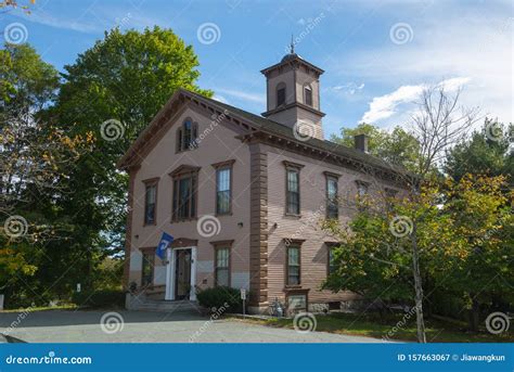 Sherborn Community Centre Massachusetts Usa Stockbild Bild Von