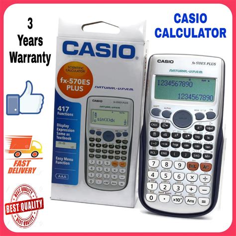 • ¡no omita realizar el paso anterior! Casio Scientific Calculator FX-570ES Plus.(Ready Stock ...