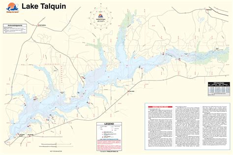 Talquin Fishing Map Lake