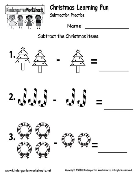 This site provides awesome christmas (and other holiday) worksheets and worksheets of other themes in pdf format. Kindergarten Worksheets Printable | ... Subtraction ...