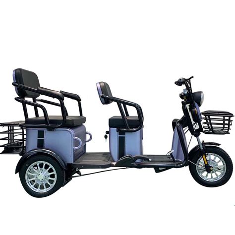 China Hot Sale 3 Seat Passenger Electric Three Wheel Adult Bike Tricycle With Roof China