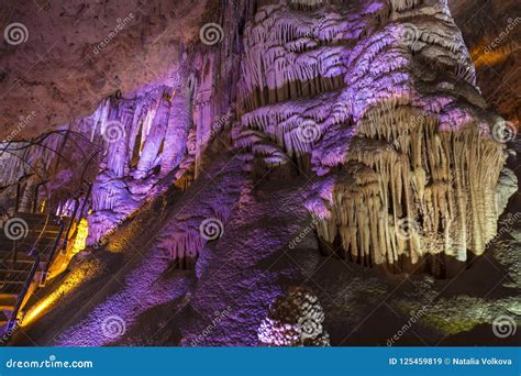 Stalactite Cave Sorek In Israel Beit Shemesh District Stock Image