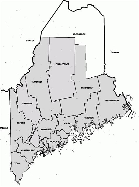 Maine County Map With Towns Sunday River Trail Map