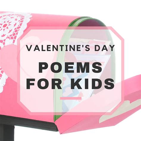 5 Valentines Day Poems For Kids