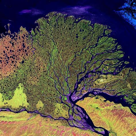 Lena River Delta Siberia Landsat Photorator