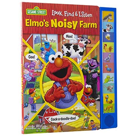 Sesame Street Elmos Noisy Farm Look Find And Listen Pi Kids