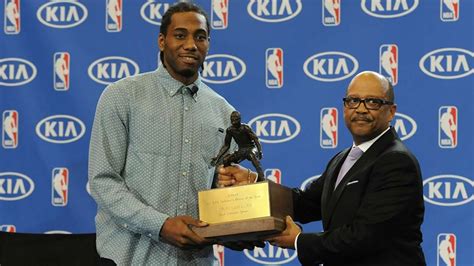 Spurs Kawhi Leonard Named Defensive Player Of The Year For 2nd