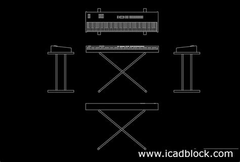 Free Electric Piano Cad Block In Dwg Format Icadblock