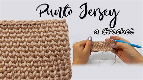 Punto Jersey A Crochet Puntada Muy Facil Youtube Jerseys A