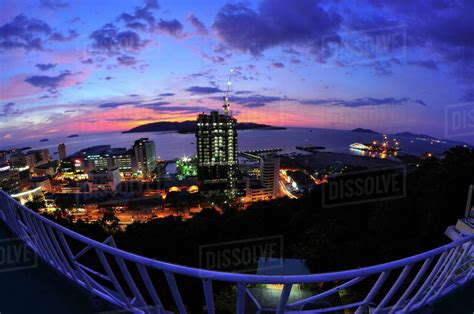 Sunset View Of Kota Kinabalu Sabah Malaysia Stock Photo Dissolve