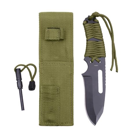 Rothco Large Paracord Knife With Fire Starter Thunderhead Outfitters