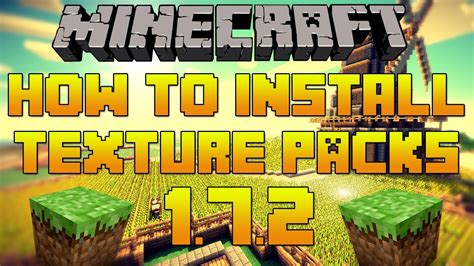 How To Install Texture Packs In Minecraft 172 Resource Packs Youtube