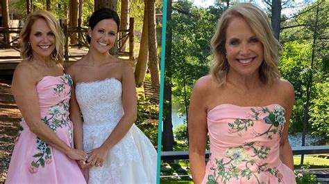 Katie Couric Shares Sweet Photos From Daughter Ellies Wedding Shows Off Her Mother Of The