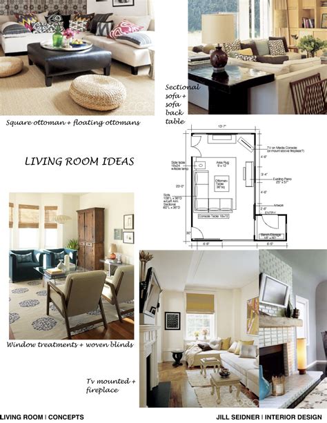 Concept Board For A Living Room Living Room Furniture Layout