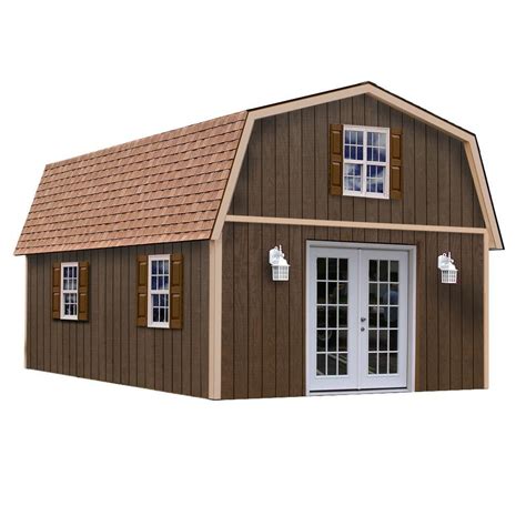 Best Barns Richmond 16x32 Wood Shed Free Shipping