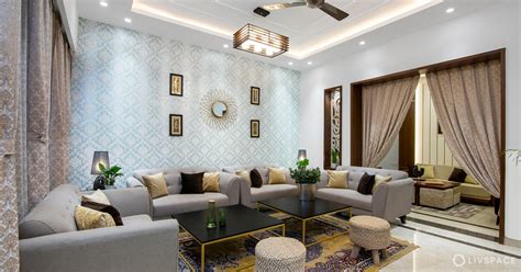 Indian Living Room Designed By Best Interior Designer In Noida