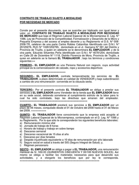 Modelo Contrato Individual De Trabajo Guatemala Pol 237 Tica Gambaran