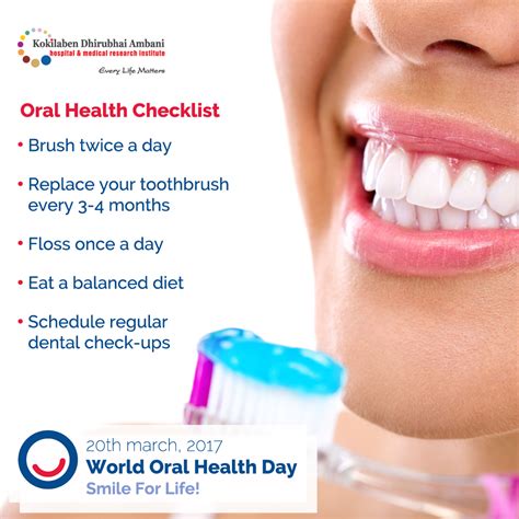 World Oral Health Day Health Tips From Kokilaben Hospital