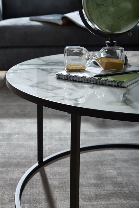 Online kaufen albino family | couchtisch aus marmor by casamania & horm, runder couchtisch aus marmor design salvatore indriolo, kollektion. WOHNLING Couchtisch Rund Ø 80 cm Wohnzimmertisch Weiß ...