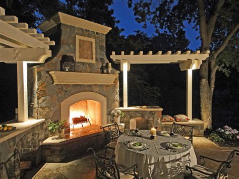 40 Best Patio Designs With Pergola And Fireplace Covered Outdoor