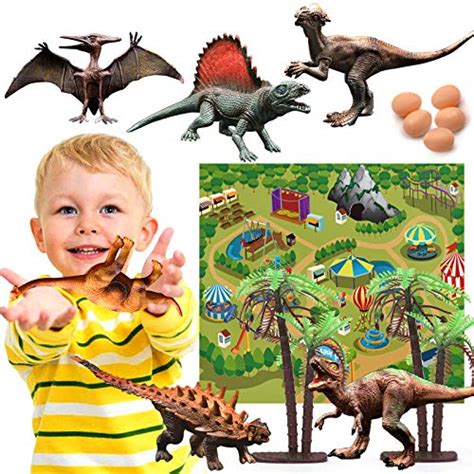 Gzsbaby Dinosaur Toys 28 Pcs Educational Realistic Dinosaur Figures