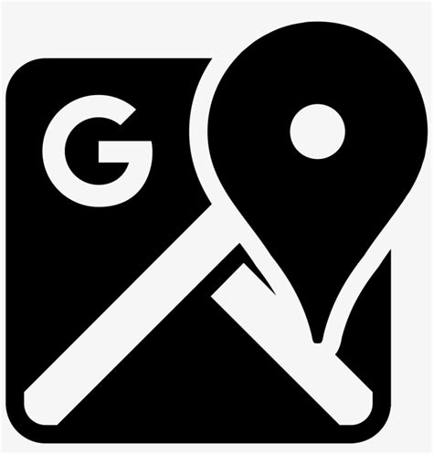 Maps Computer Icons Icon Design Transprent Png Google Maps Logo Black And White Transparent