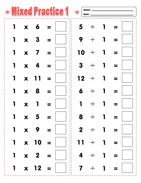 Free Printable Worksheet For Learning And Teaching Multiplication And
