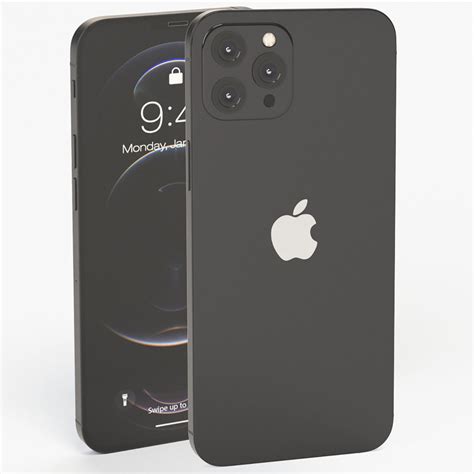 Apple Iphone 12 Pro Max Graphite 3d Model Cgtrader