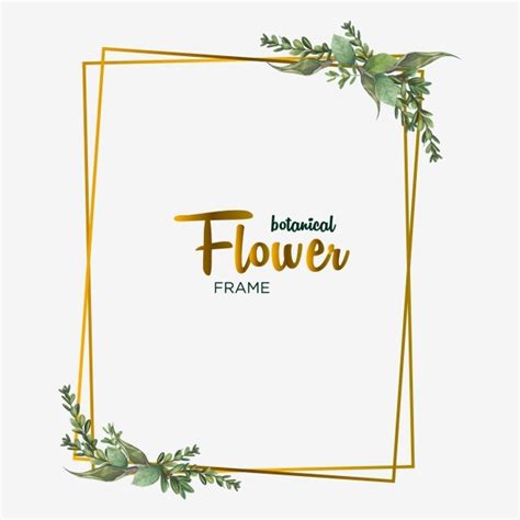 Botanical Wedding Invite Vector Hd Images Botanical Frame Design For