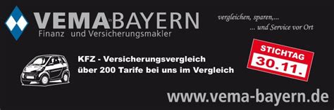 Ebenso verhält es sich mit dem sonderkündigungsrecht. Autoversicherung - VEMA in Bayern Finanz- und Versicherungsmakler GmbH