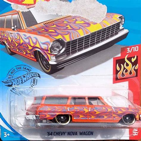 Jual Hotwheels Chevy Nova Wagon Orange Bad Card Di Seller