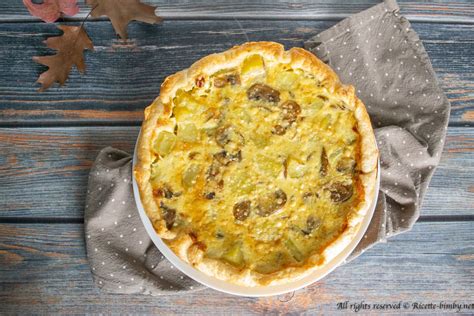 40 g olio extravergine di oliva. Torta salata di funghi, patate e speck Bimby • Ricette Bimby
