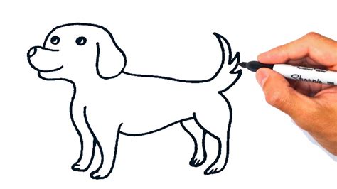 Cómo dibujar un Perro Muy Fácil Dibujo de Perro