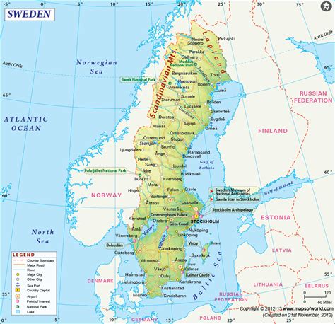 Sweden Map Map Of Sweden Collection Of Sweden Maps Sweden Map