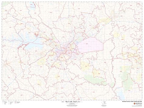 Richland County Zip Code Map South Carolina